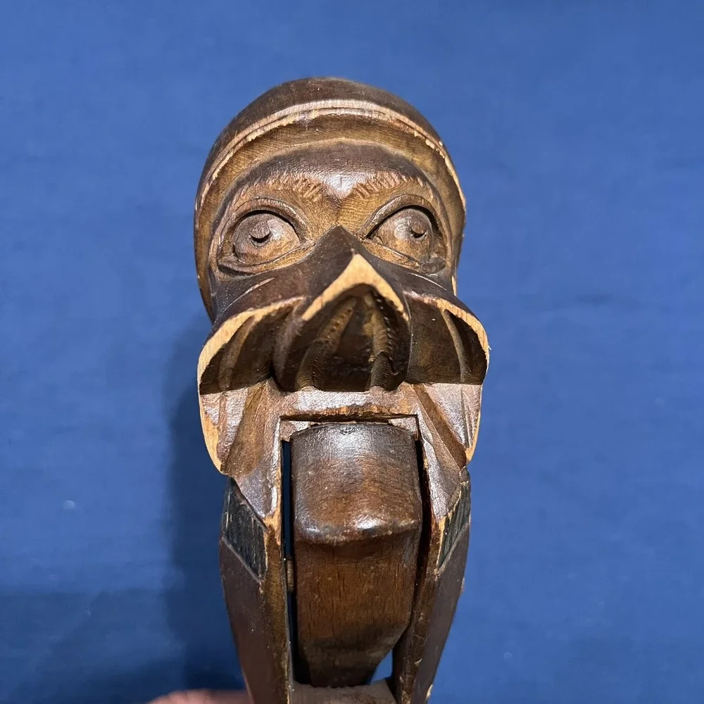 Nutcracker German Black Forest Nutcracker Hand‎ Carved Wood Vintage 9